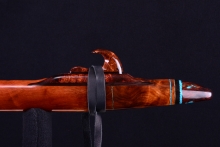 Western Red Cedar Burl Native American Flute, Minor, Low E-4, #H31D